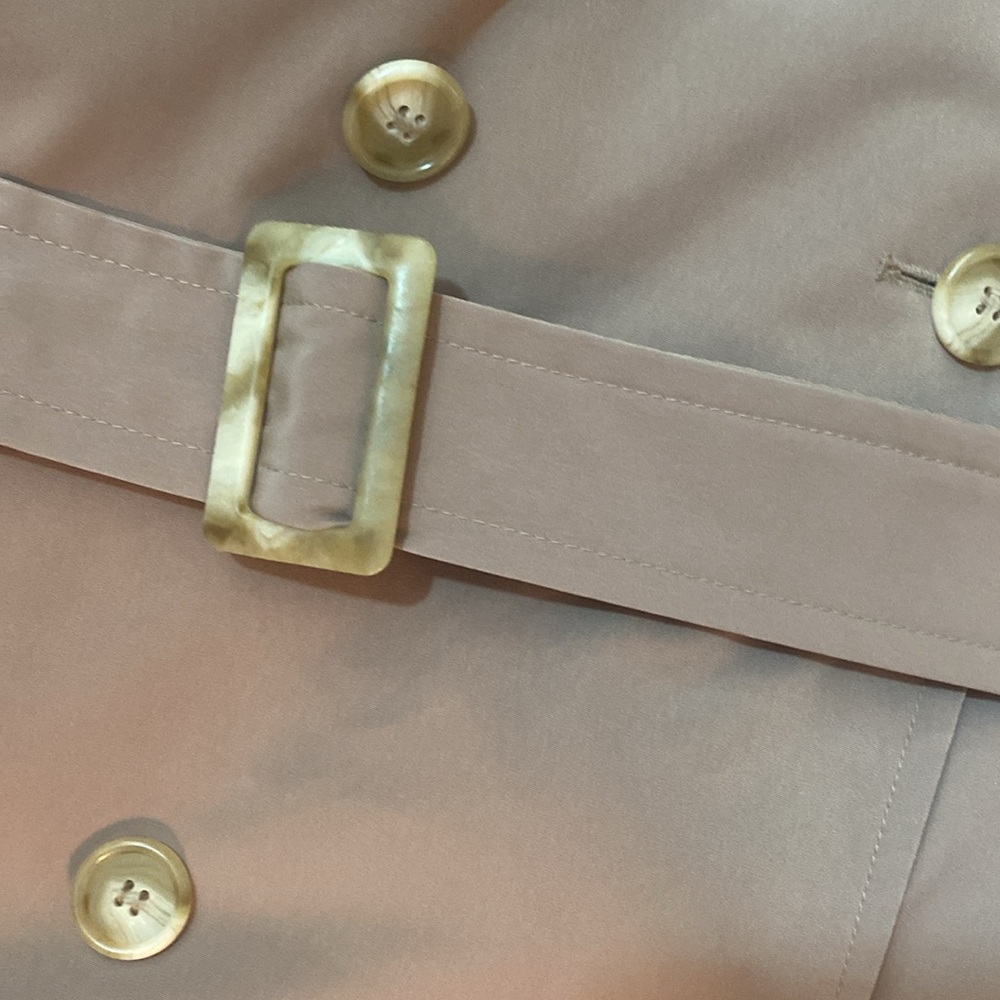 Vintage Fleet Street Trench coat raincoat size 14 belted - Picture 11 of 14